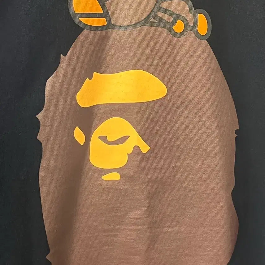 [BUNJANG] BAPE Milo &amp; Sarao Short Sleeve T-Shirt Black / 베이프 마일로&amp;사루 반팔 티셔츠 블랙