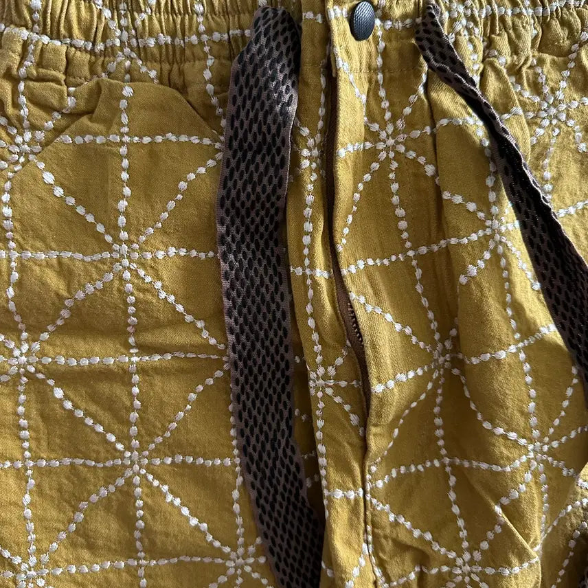 [BUNJANG] Kapital Embroidered Collar Denim Easy Pants / [2] 캐피탈 자수 카라 데님 이지 팬츠