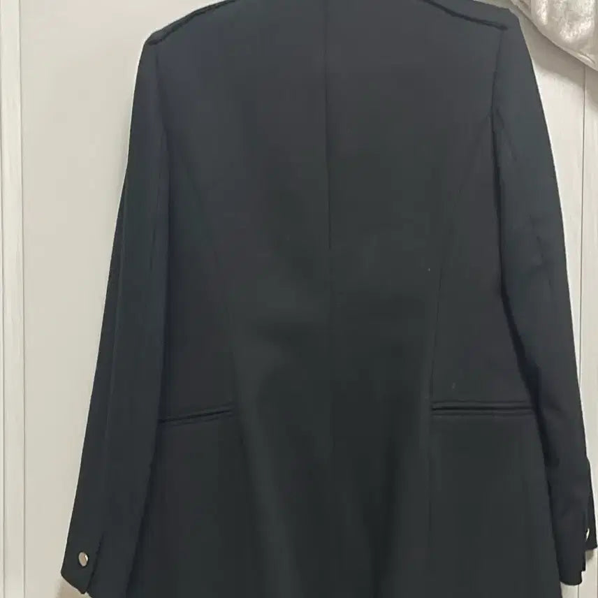 [BUNJANG] Anivee F Black Double Button Jacket / 모 78% Anivee f 블랙 더블 버튼 자켓
