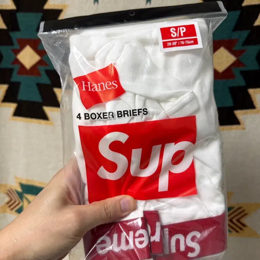 [BUNJANG] Supreme White Boxer Briefs - Size S / 슈프림 속옷 팬티 화이트s
