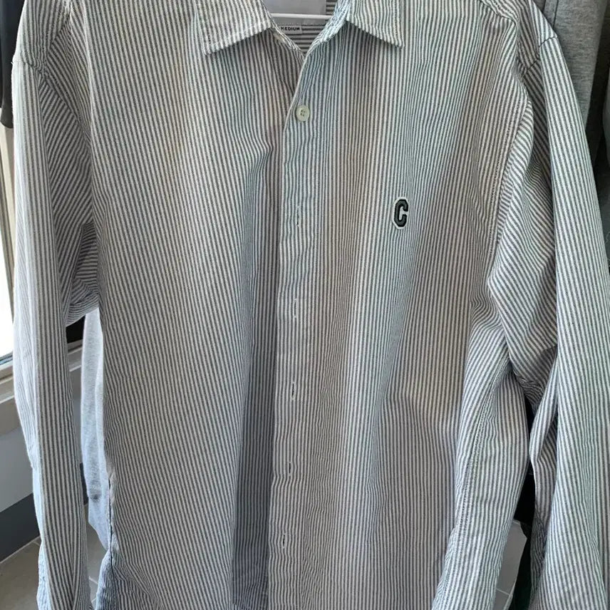 [BUNJANG] Covenat Stripe Shirt (Medium) / 커버낫 스트라이프 셔츠 M