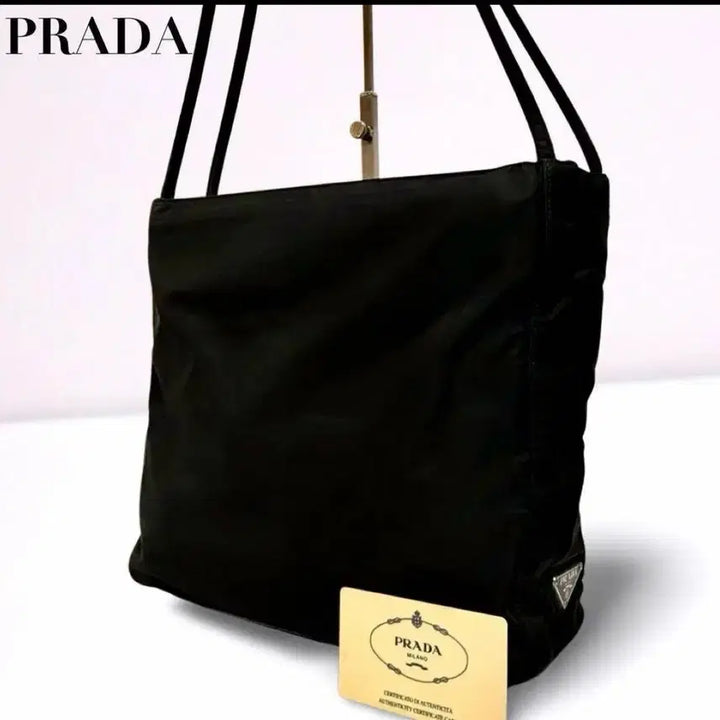[BUNJANG] Prada Black Pocono Tote Bag / 프라다 블랙 포코노 토트백