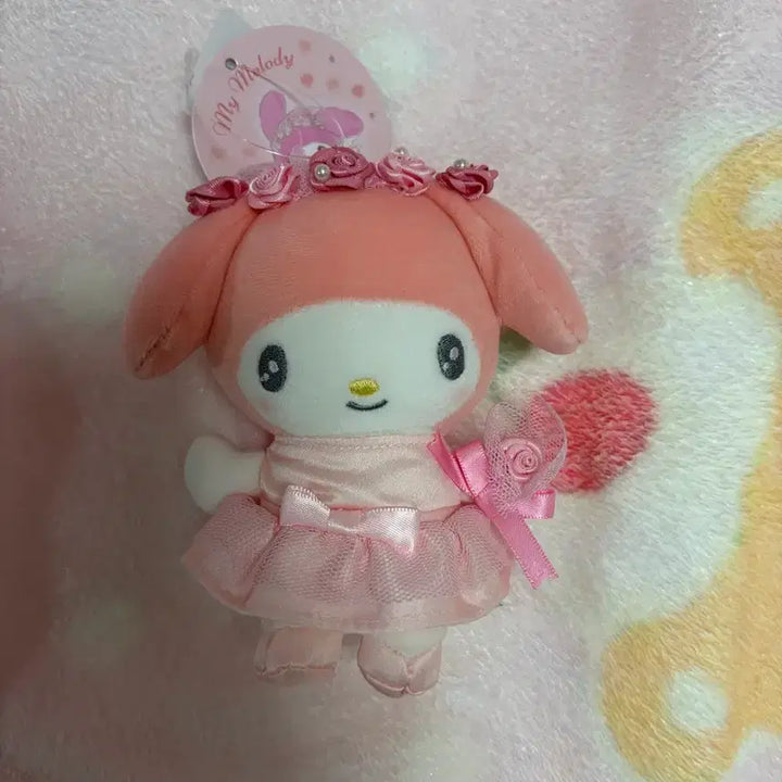 [BUNJANG] Sanrio My Melody Wedding Bouquet Plush Doll / 마이멜로디 인형 드레스 봉제인형 웨딩 부케 산리오