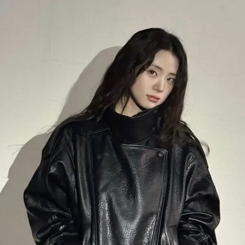 [BUNJANG] Zara Leather Jacket / 자라 생로랑맛 레더자켓 가죽자켓