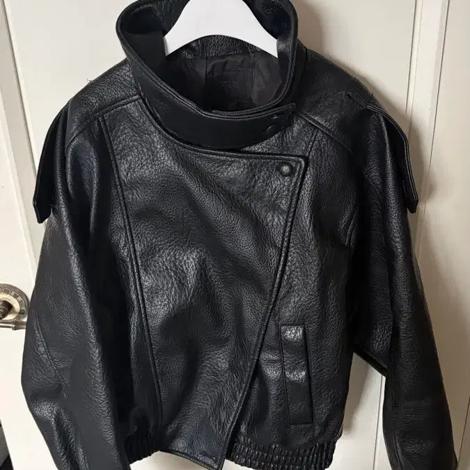 [BUNJANG] Zara Leather Jacket / 자라 생로랑맛 레더자켓 가죽자켓