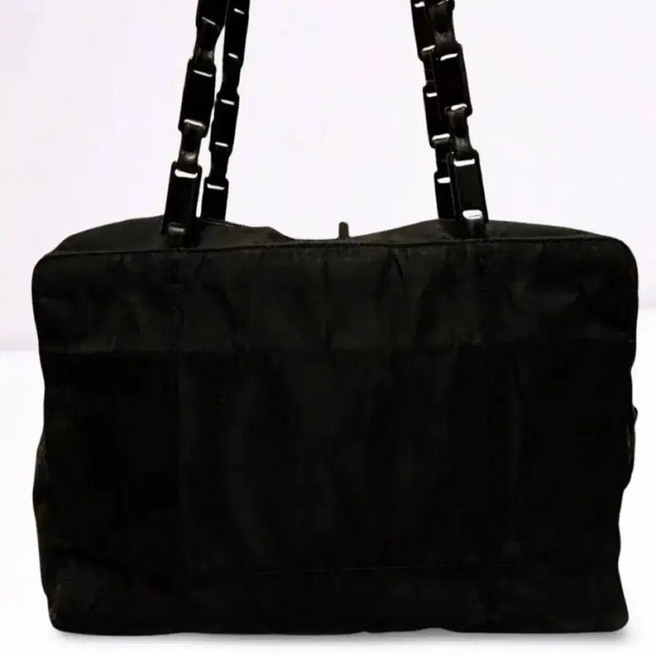 [BUNJANG] Prada Black Nylon Chain Shoulder Bag / 프라다 블랙 나일론 체인 숄더백