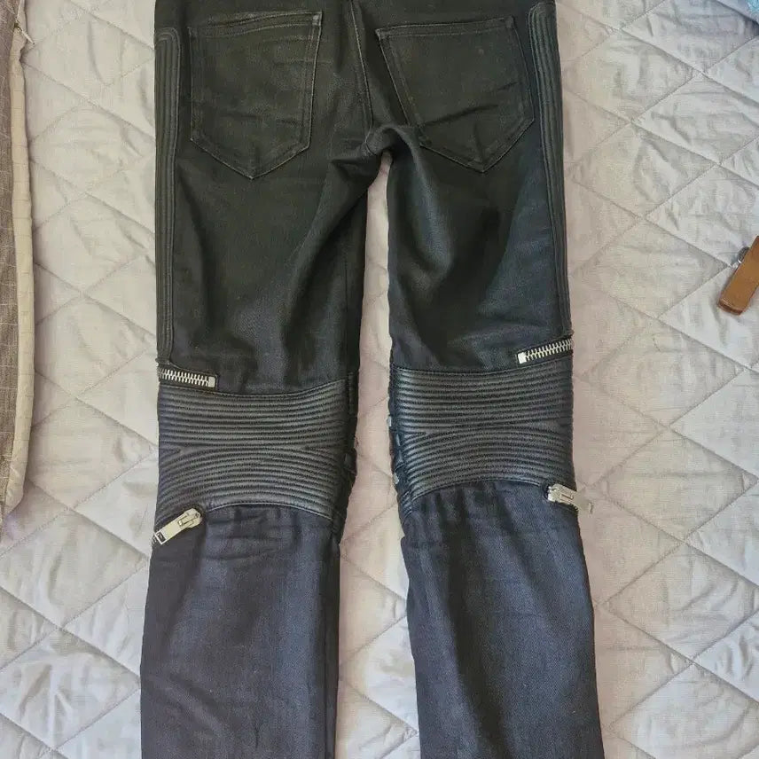 [BUNJANG] Saint Laurent Leather Panel Jeans / 생로랑 레더패널진 28