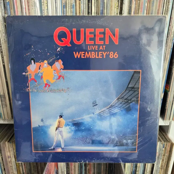 [BUNJANG] Queen Wembley Live Concert LP Set (2 Discs) / 퀸 Queen 웸블리 라이브 공연  LP판 2장 민트급