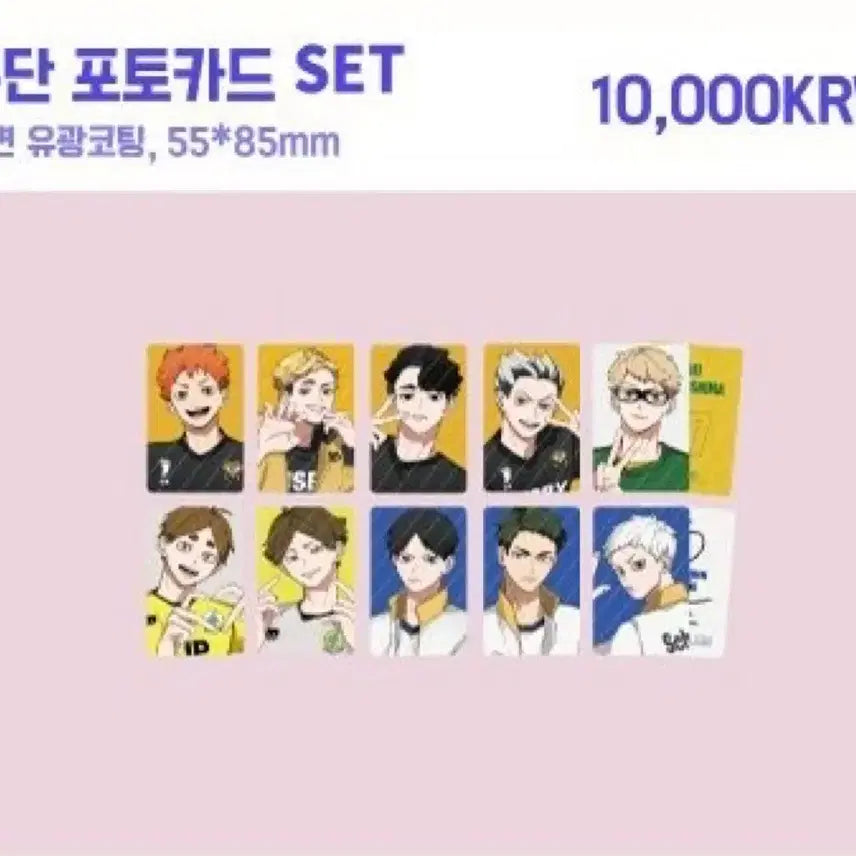 [BUNJANG] Sodabi Haikyuu Team Uniform Photocard Set / 소다비님 하이큐 구단 포토카드 포카