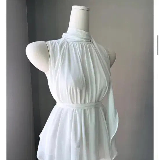 [BUNJANG] Offyoon Chiffon Tie Blouse / (새상품 일괄판매) 환승연애 블라우스 오프윤 쉬폰 타이 블라우스