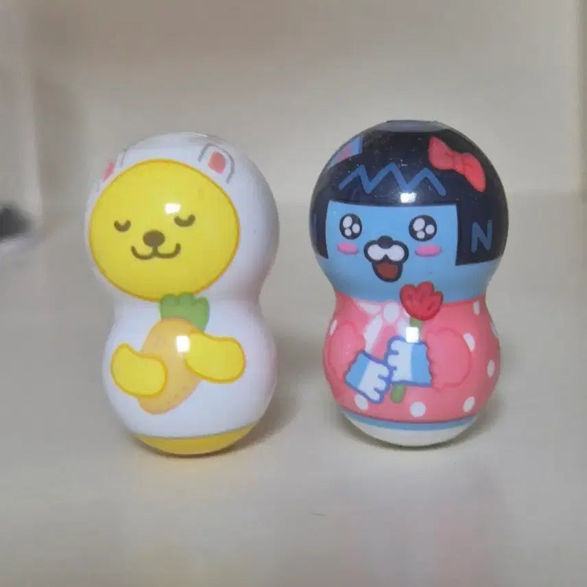 [BUNJANG] Little Kakao Friends Flippers Wobbler Random Figure (2 Types) / 리틀 카카오프렌즈 플리퍼즈 오뚝이 랜덤 피규어 2종