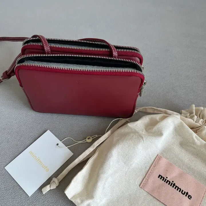 [BUNJANG] Minuit Mint Twin Bag Micro Red Wine / 미닛뮤트 트윈백 마이크로 레드 와인 (공홈 품절)