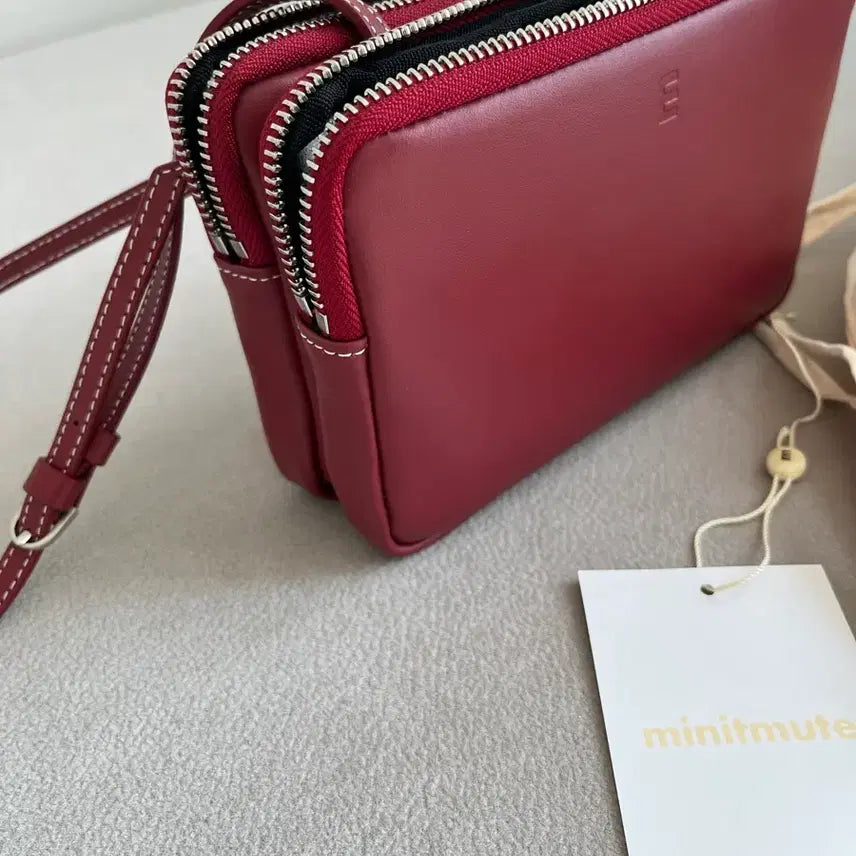 [BUNJANG] Minuit Mint Twin Bag Micro Red Wine / 미닛뮤트 트윈백 마이크로 레드 와인 (공홈 품절)