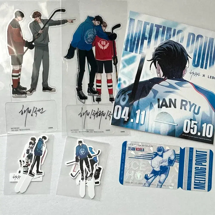 [BUNJANG] Le Bom Hae Bing Gok Seon Admission Benefit Dessert Deco Pick Stand Bundle Set / 레봄 해빙곡선 입장 특전 디저트 데코픽 스탠드 일괄