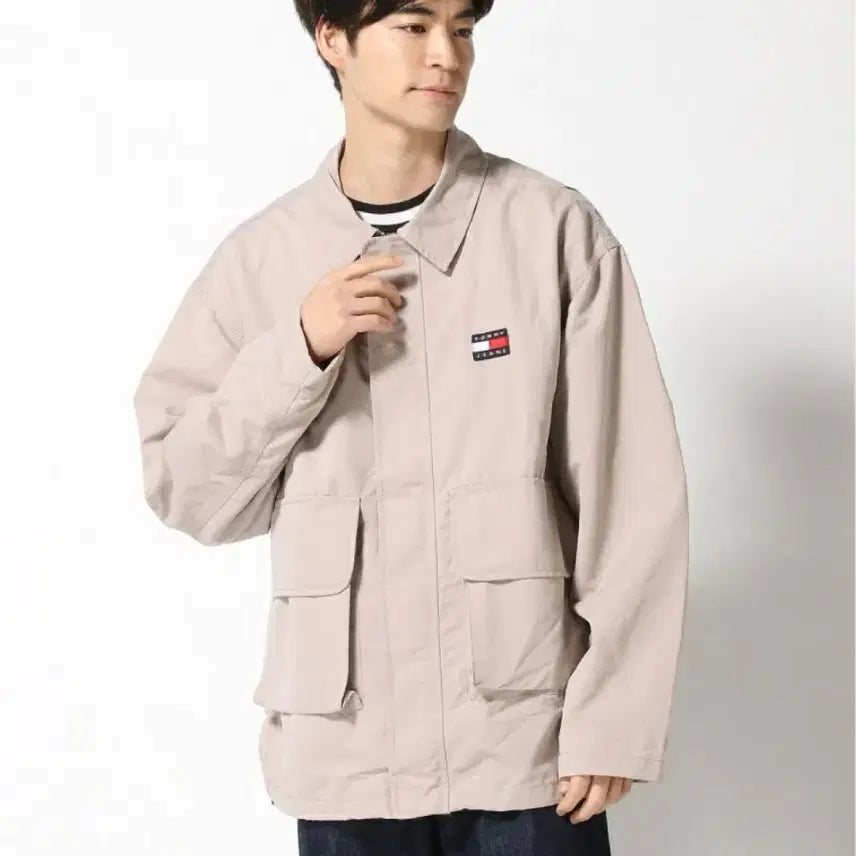 [BUNJANG] Tommy Hilfiger Jeans Casual Coach Work Jacket / 타미힐피거 진스 포켓 캐주얼  코치 워크 자켓