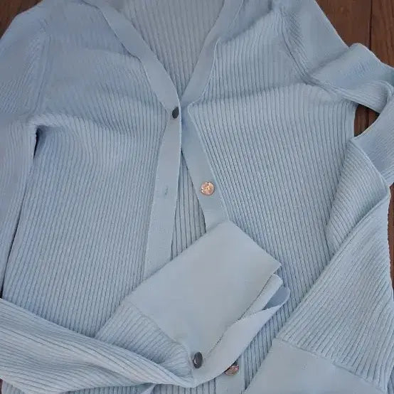 [BUNJANG] Sisley Ribbed Knit Cardigan / 시슬리 여름 가디건.