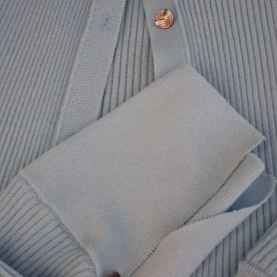 [BUNJANG] Sisley Ribbed Knit Cardigan / 시슬리 여름 가디건.