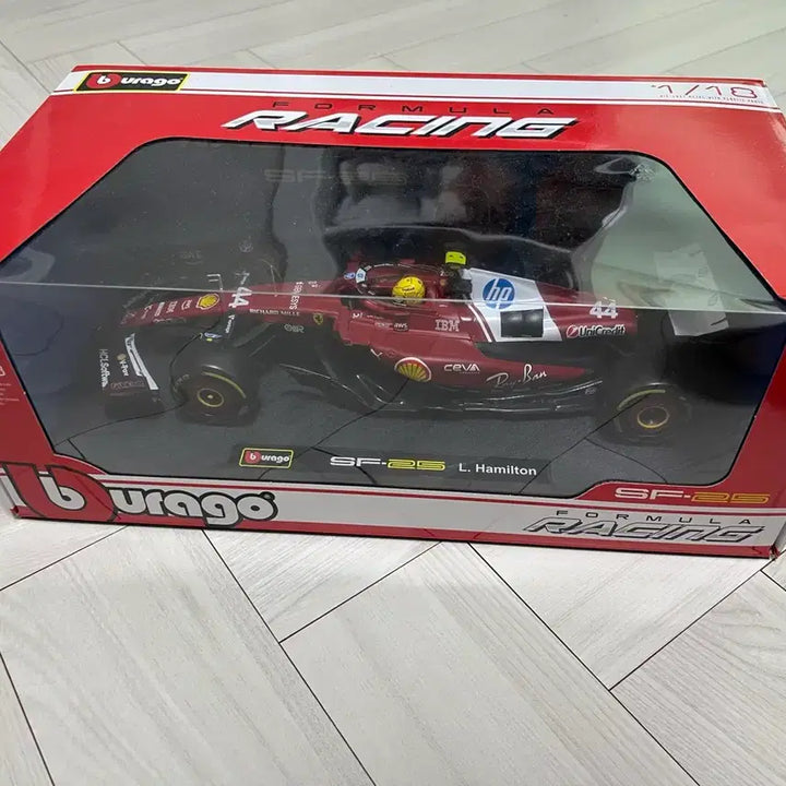 [BUNJANG] Bburago Ferrari SF25 Lewis Hamilton 1:18 Scale Model / 부라고 페라리sf25