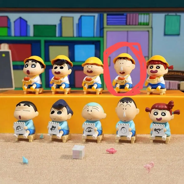 [BUNJANG] Crayon Shin-chan Sunflower Class Gacha Figure - Maeng-gu Snack Version / 해바라기반 피규어 가챠 맹구 간식