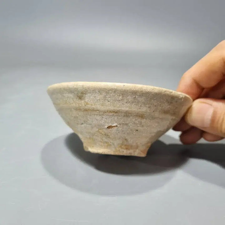 [BUNJANG] Joseon Dynasty Early Period Flat Tea Bowl / 조선초기 평다완. 지름 9.8 높이 4