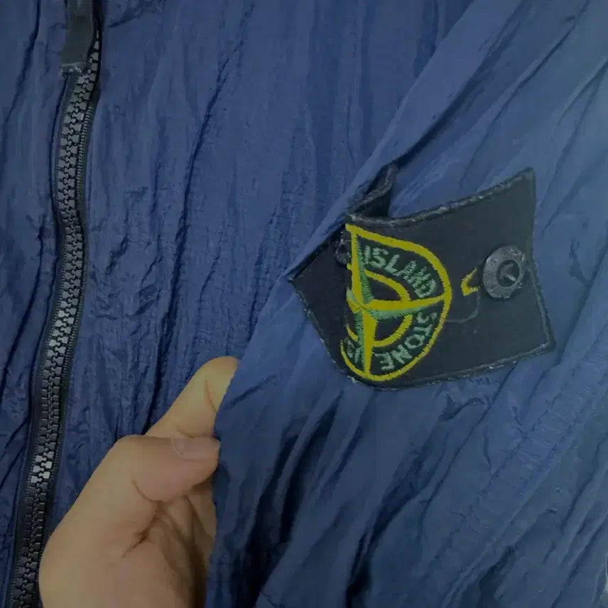 [BUNJANG] Stone Island Ripstop Jacket Navy / 스톤아일랜드 립스타 자켓 네이비