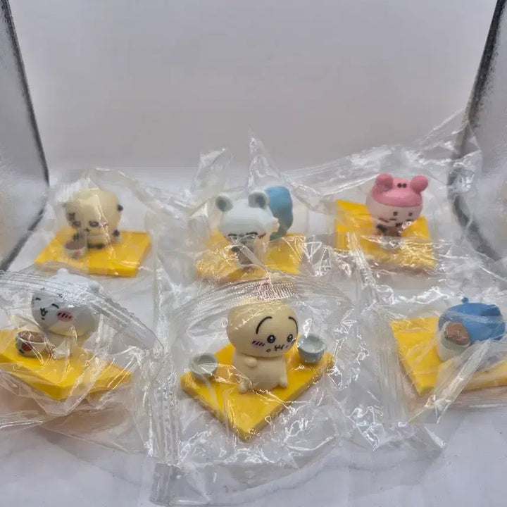 [BUNJANG] Chiikawa Matsuya Collaboration 6 Types Figure Set (Sealed) / 치이카와 먼작귀 마츠야 콜라보 6종 세트 미개봉 새상품