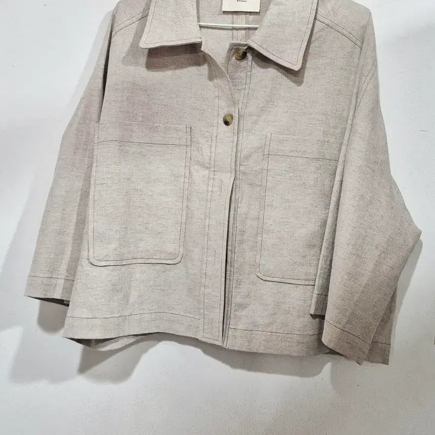 [SOLD OUT] BOWEN   보웬  린넨 블렌디드  숏 자켓  베이지
