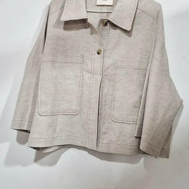 [SOLD OUT] BOWEN   보웬  린넨 블렌디드  숏 자켓  베이지