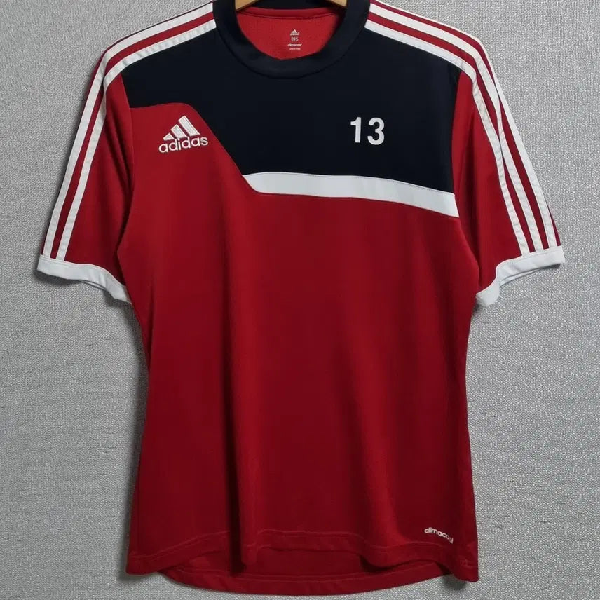 [BUNJANG] Adidas Red Performance Short Sleeve T-Shirt / 95) 아디다스 레드 기능성 반팔티
