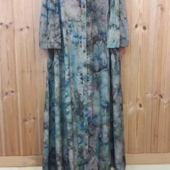 [SOLD OUT] * 천연염색 자갸드 인견 롱 원피스 (새상품)