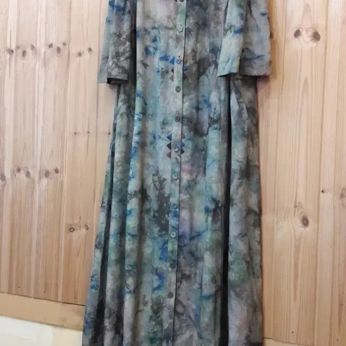 [SOLD OUT] * 천연염색 자갸드 인견 롱 원피스 (새상품)