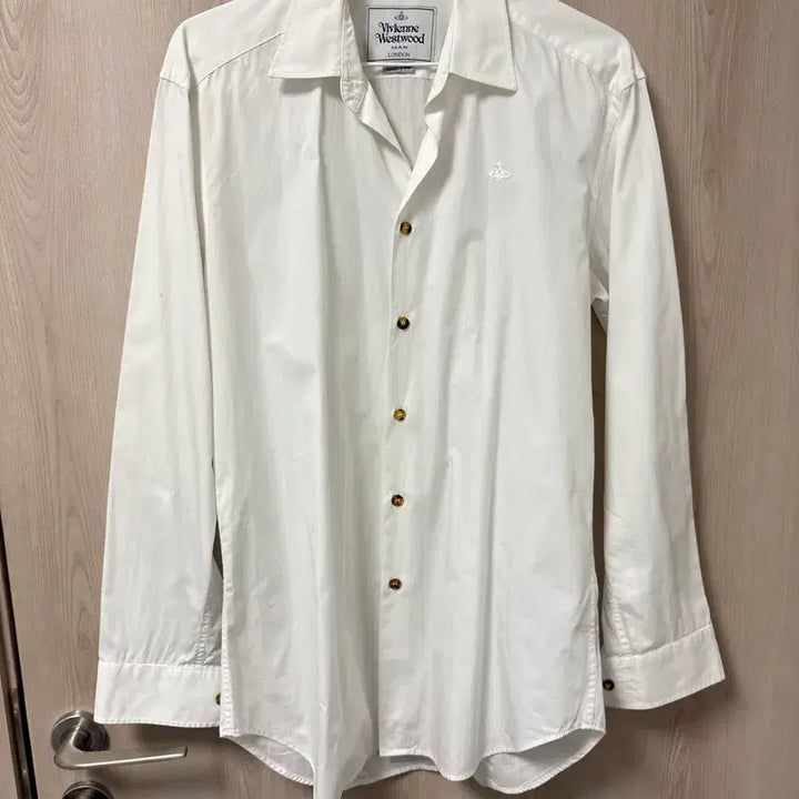 [BUNJANG] Vivienne Westwood Genuine White Cotton Shirt / 비비안웨스트우드 정품 화이트 셔츠