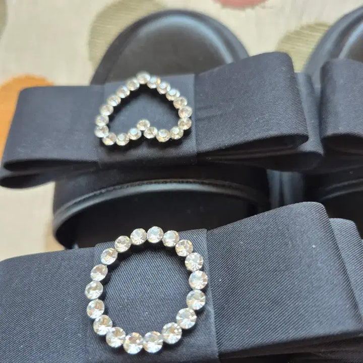 [BUNJANG] SUECOMMA BONNIE 360 Sandals (Black Ribbon &amp; Cubic) / 슈콤마보니 360,새제품