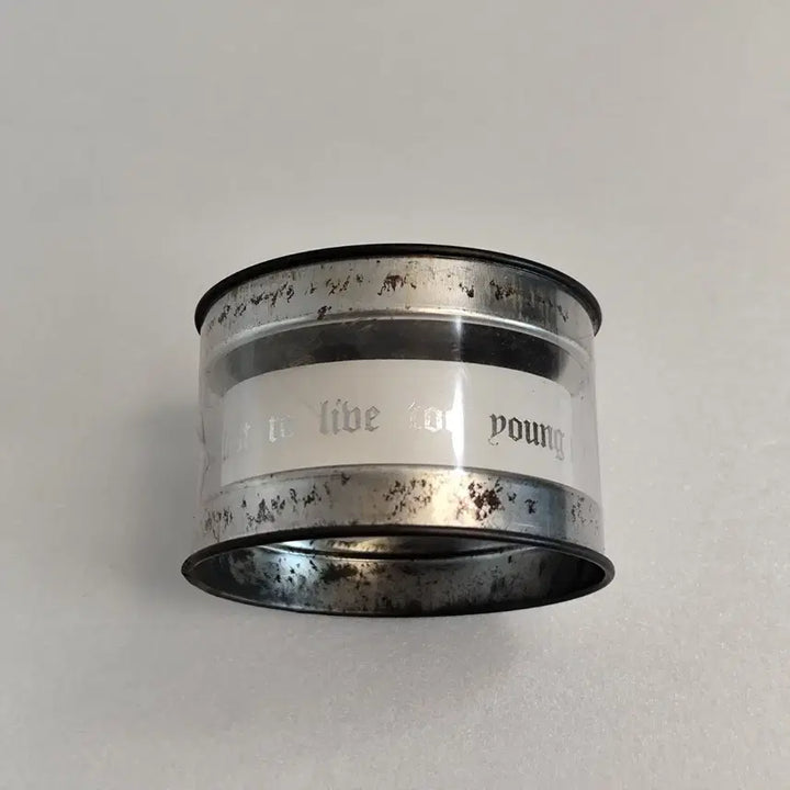 [BUNJANG] BIGBANG G-DRAGON Tattoo Bracelet (White, Leather, Sealed) / [미개봉] 빅뱅 GD 통가죽 타투 팔찌-화이트