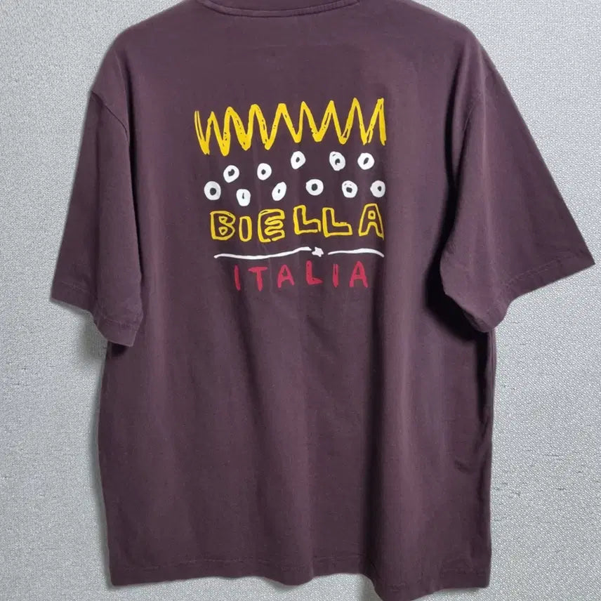[BUNJANG] Fila Dark Wine Short Sleeve T-Shirt / L ) 휠라 다크와인 반팔티