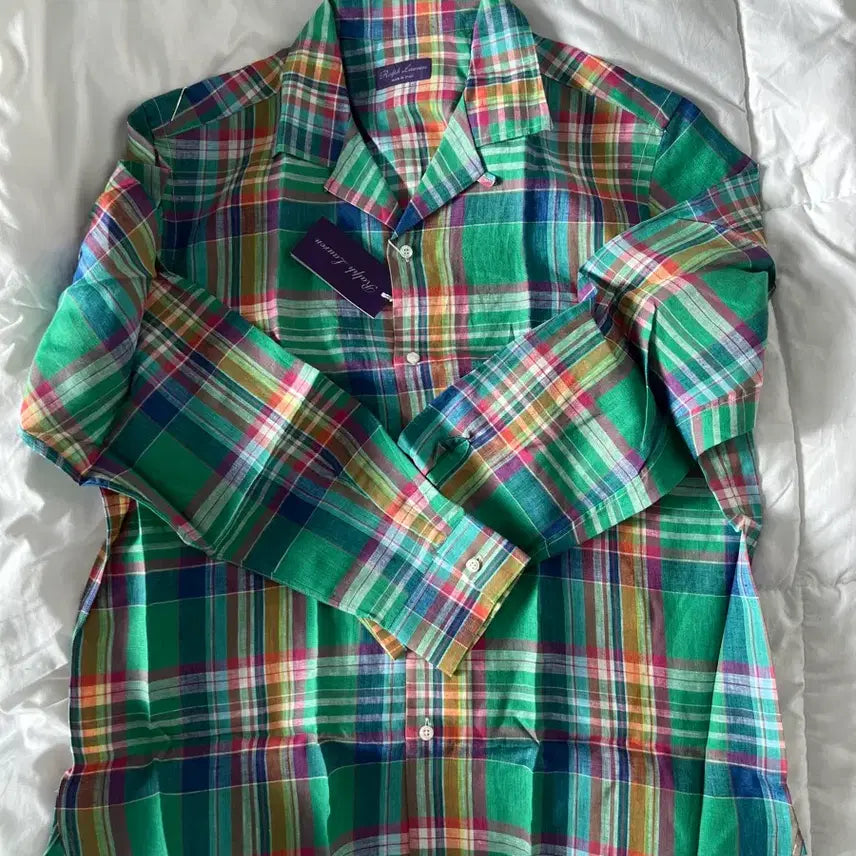 [BUNJANG] Ralph Lauren Purple Label Linen Shirt XL / 랄프로렌 퍼플라벨 린넨 셔츠 새제품 XL 김우빈 착용