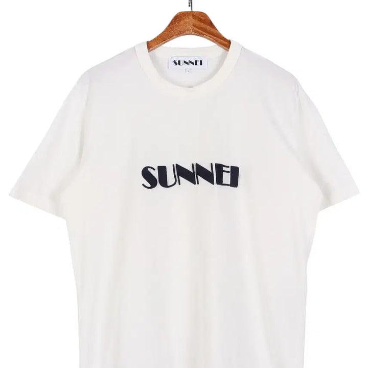 [BUNJANG] SUNNEI Big Logo Embroidered T-Shirt / 써네이 SUNNEI 빅로고 자수 반팔 티셔츠 L / k4454