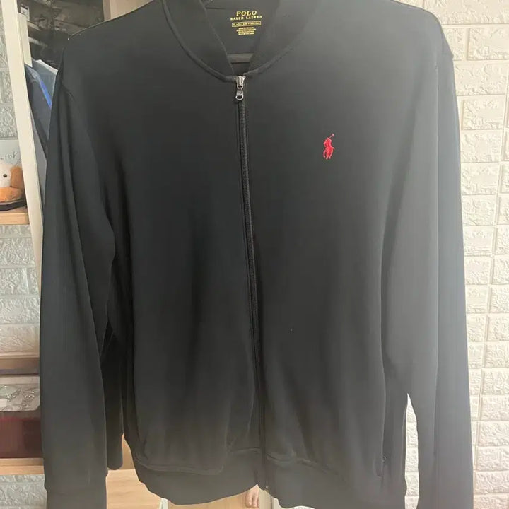 [BUNJANG] Polo Ralph Lauren Black Zip-Up Cardigan XL / 폴로 랄프로렌 블랙 집업 XL