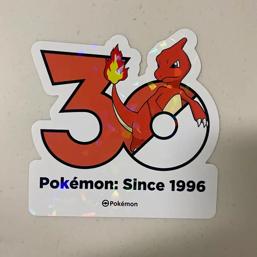 [BUNJANG] Pokemon 30th Anniversary Seongsu Pop-Up Lizard Sticker / 포켓몬스터 성수 팝업 30주년 스티커 리자드