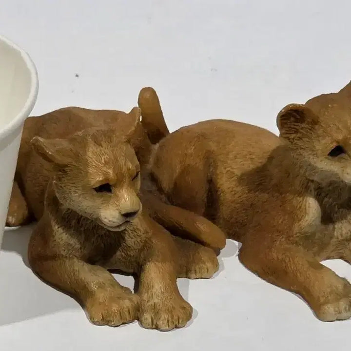 [BUNJANG] Antique Lion Family Figurine / 사자 가족 (근대사)