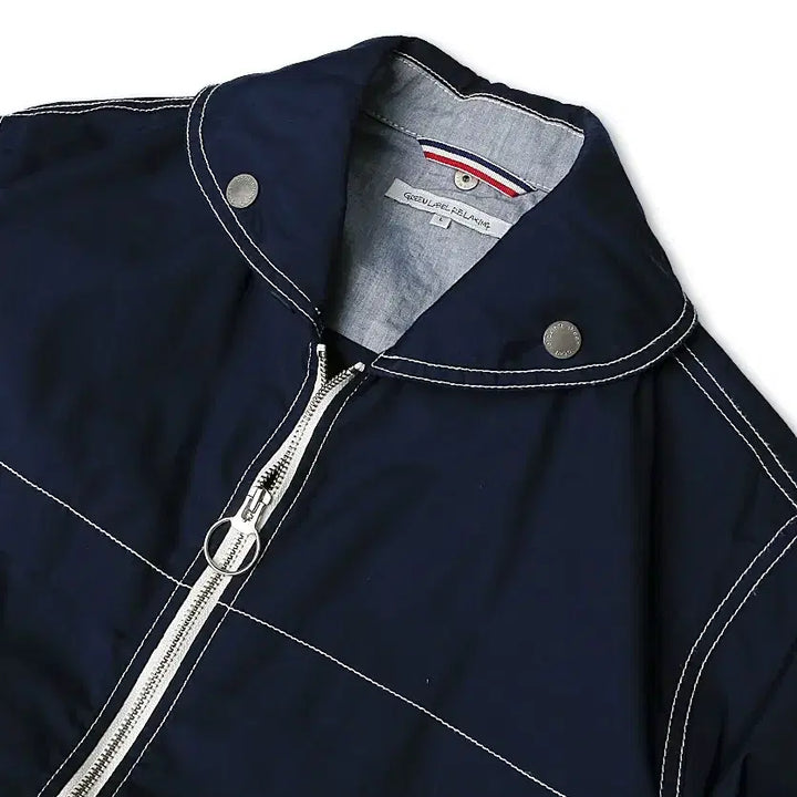 [BUNJANG] Green Label Relaxing White Stitch Navy Casual Jacket / 그린 라벨 릴렉싱 [Green Label Relaxing] 스티치 자켓