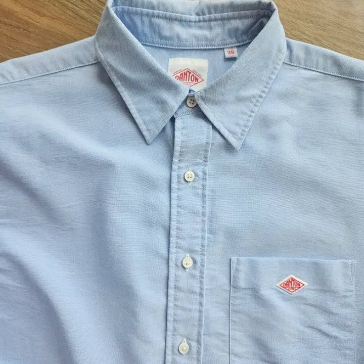 [BUNJANG] BEAMS x DANTON COOLMAX Oxford Shirt Blue S / 빔즈x단톤 별주 COOLMAX 옥스포드 셔츠 블루 S사이즈