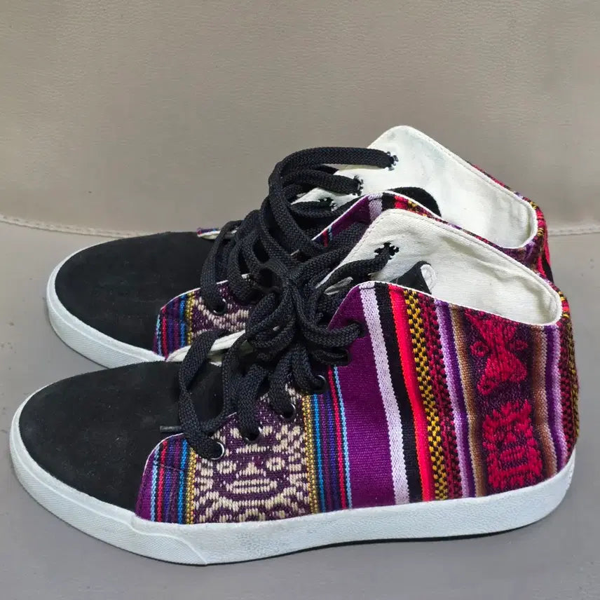 [BUNJANG] Inkas Black Suede Hightop Sneakers / 잉카스 블랙 스웨이드 하이탑 스니커즈