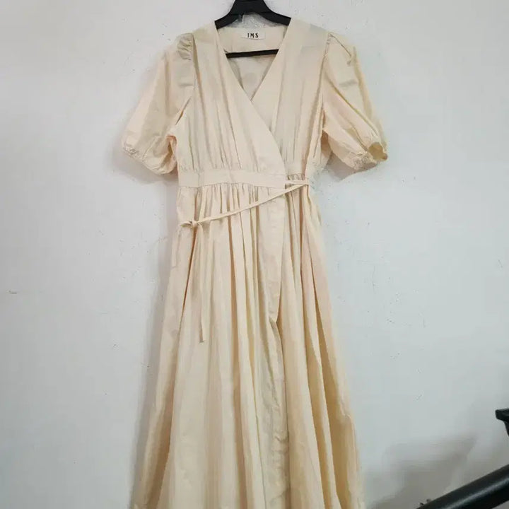 [BUNJANG] IMS Wrap Long Dress Ivory / IMS 랩 원피스 아이보리 롱 원피스