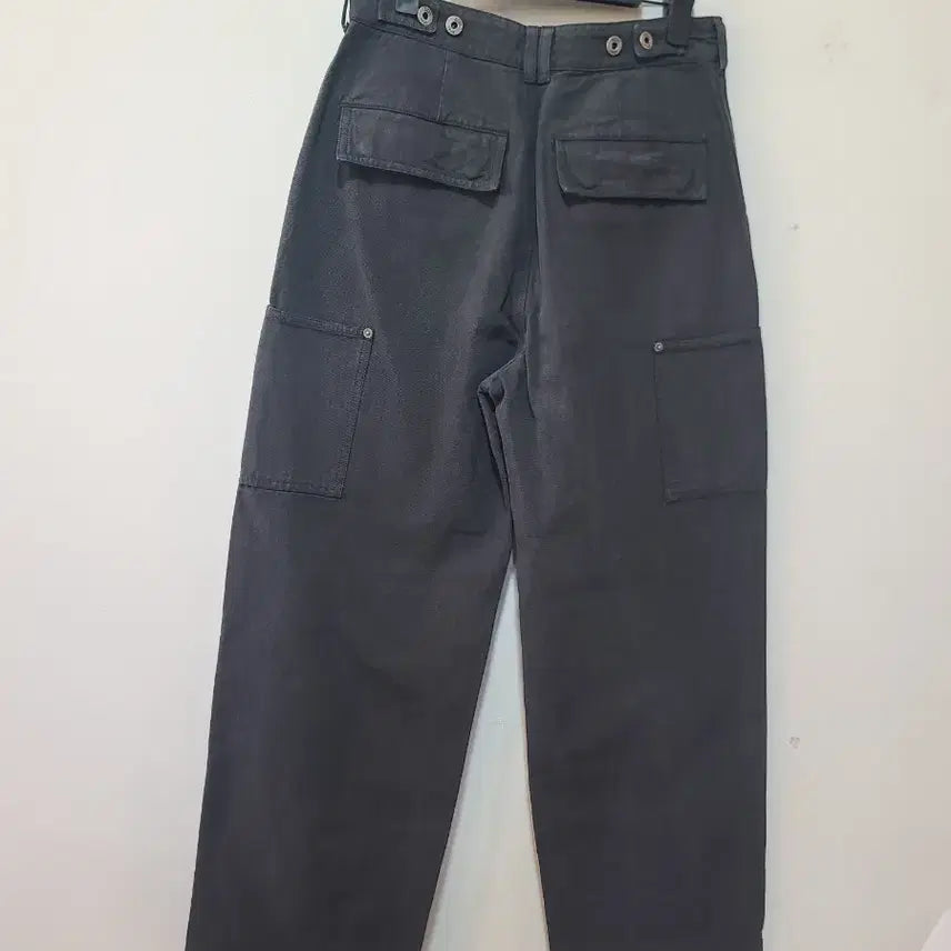 [BUNJANG] COOR Charcoal Grey Wide Cargo Pants / 쿠어 챠콜 그레이 와이드 카고 팬츠
