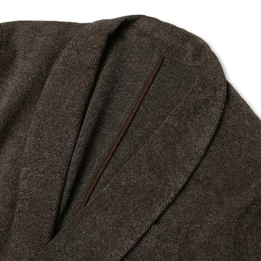 [BUNJANG] Brilla Per Il Gusto Brown Terry Cotton Shawl Collar 1 Button Jacket / 브릴라 퍼 일 구스토 [Brilla Per Il Gusto] 테리 자켓