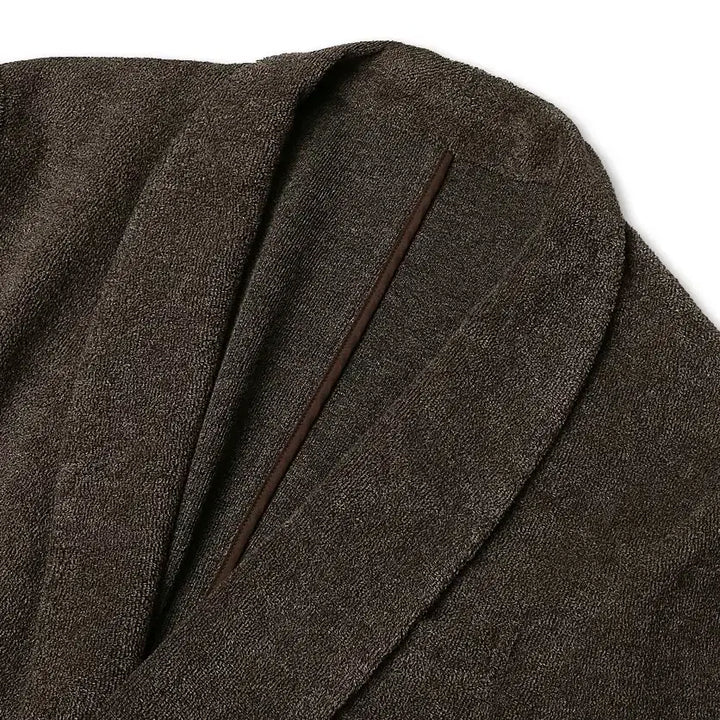 [BUNJANG] Brilla Per Il Gusto Brown Terry Cotton Shawl Collar 1 Button Jacket / 브릴라 퍼 일 구스토 [Brilla Per Il Gusto] 테리 자켓