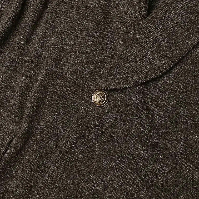 [BUNJANG] Brilla Per Il Gusto Brown Terry Cotton Shawl Collar 1 Button Jacket / 브릴라 퍼 일 구스토 [Brilla Per Il Gusto] 테리 자켓