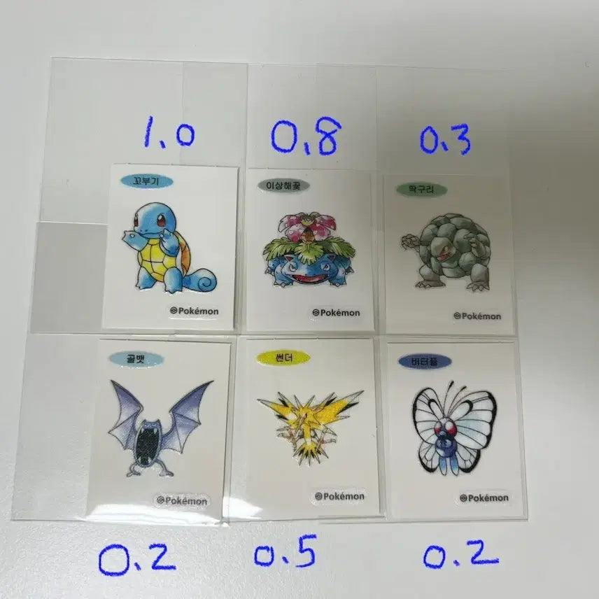 [BUNJANG] Pokemon 30th Anniversary Sticker Set (6 Types) / 포켓몬 30주년 띠부실 6종세트