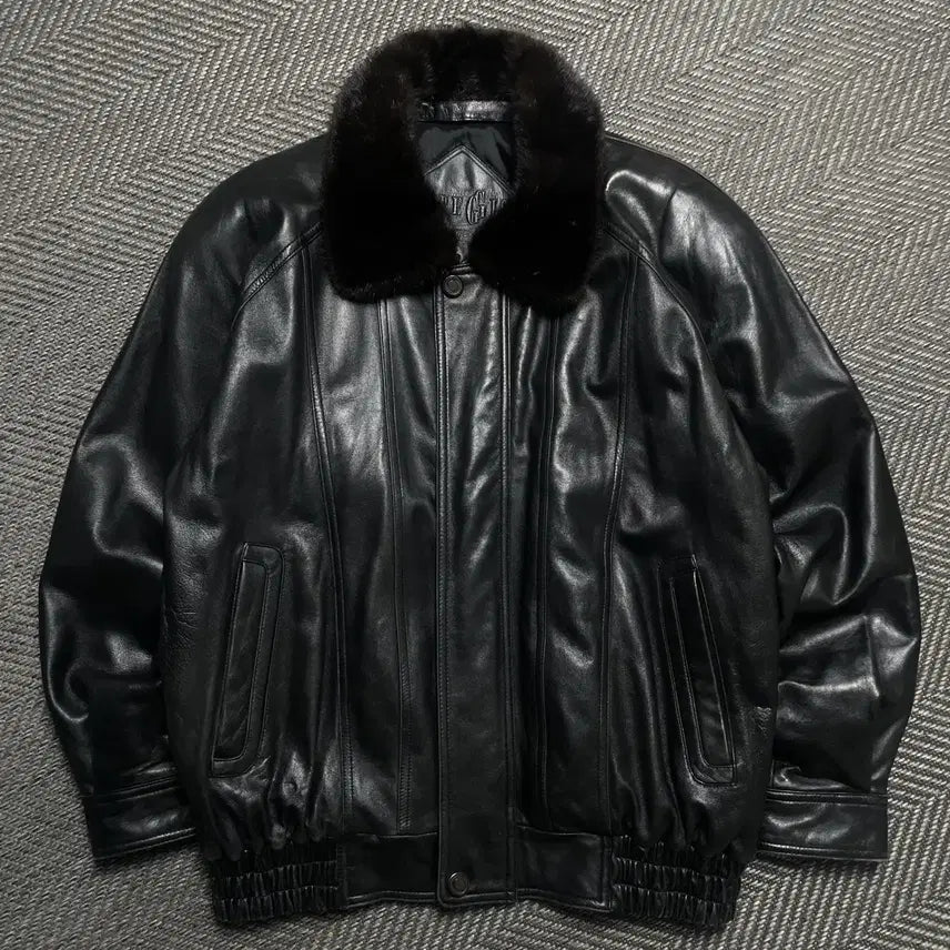 [BUNJANG] Arpeggio Archive Lambskin Fur Mustang Leather Jacket / Arpeggio 아카이브 램스킨 퍼 무스탕 가죽자켓o 5543